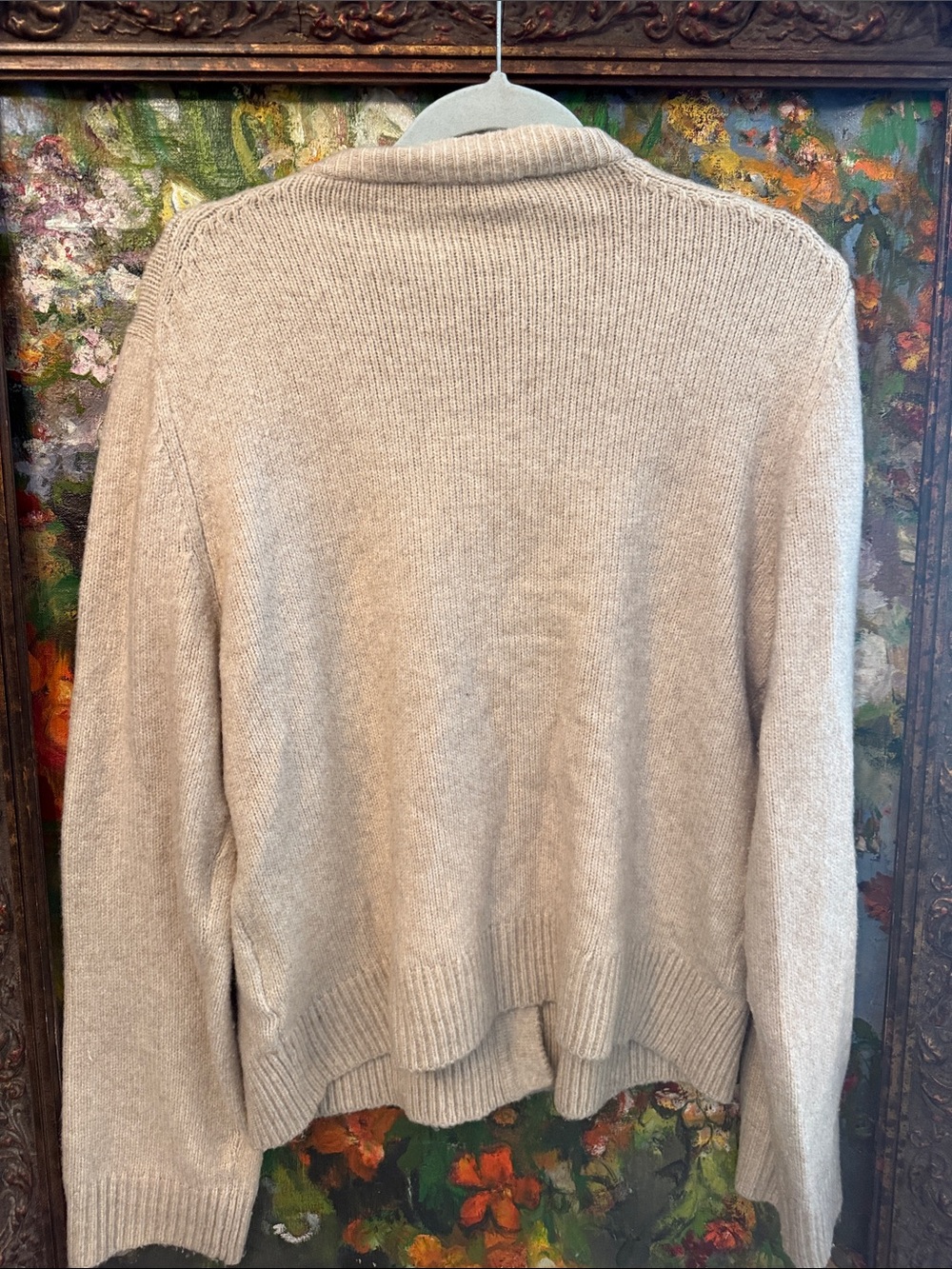 Abercrombie & Fitch Light Cream Button-Up Knit Cardigan - Picture 5 of 5